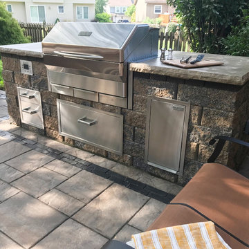 Kansas Paver Patio with Grilling Station, Dining, and Entertaining space!
