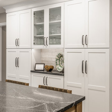 Transitional Carmel Kitchen Remodel | White Oak & Quartz