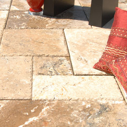 Travertine Roman Pattern Pavers - Outdoor Products