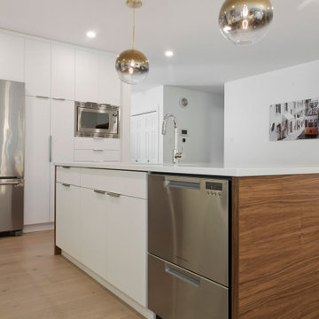Contemporary Walnut Kitchen