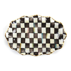 Courtly Check Serving Platter | MacKenzie-Childs - Serving Dishes And Platters