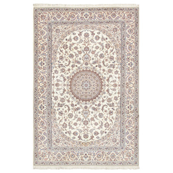 Pasargad Home Nain Colletion Hand-Knotted Silk & Wool Area Rug, 6'10"x10'3"