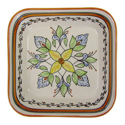 Le Souk Ceramique - Square Stoneware Serving Bowl Salvena Design - Serving And Salad Bowls