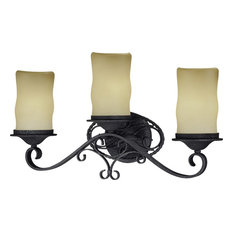 Sevilla 3-Light Antique Iron Bath and Vanity