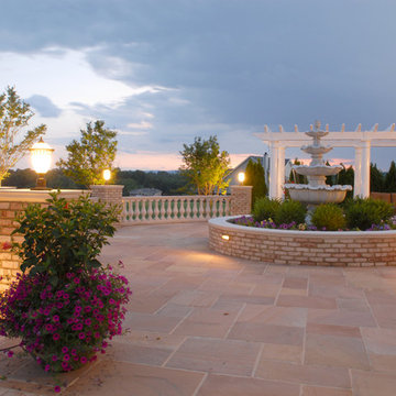 Sandstone slate entrance