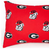 Georgia Bulldogs Pillowcase Pair, Solid, Includes 2 Standard Pillowcases, King