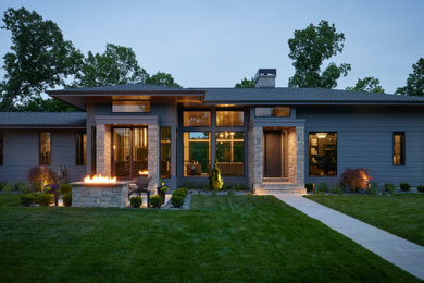 Example of a trendy exterior home design in Grand Rapids