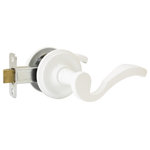 FPL Door Locks & Hardware - FPL's Bordeaux Passage Lever Set with Spring Assist, White, Right Hand - FPL's Bordeaux Passage Lever Set offers easy access with simple design.  We are closing out this item to make room for new products, so we're passing on huge savings to you!