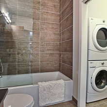 basement bathroom/mini laundry room