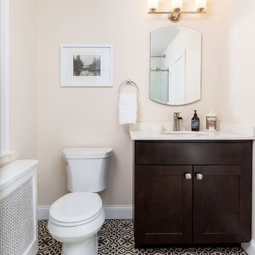 Mt. Airy, Philadelphia: Two Bathroom Remodel with Custom Shower Niches