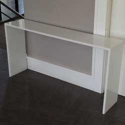 Console table - straight edge white - Products