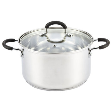 Cook N Home Stainless Steel Stockpot With Lid, 5 Quart
