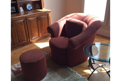 Swivel Club Chairs - Before and After