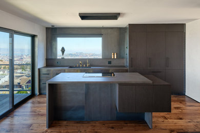 Example of a minimalist kitchen design in San Francisco