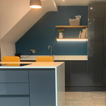 Space opened into kitchen and utility area
