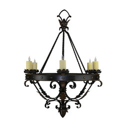 CH-023 Hand Made Iron Chandelier Designs - Chandeliers