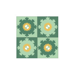 "Sunrise" 8x8 Encaustic Cement Tiles - Wall And Floor Tile