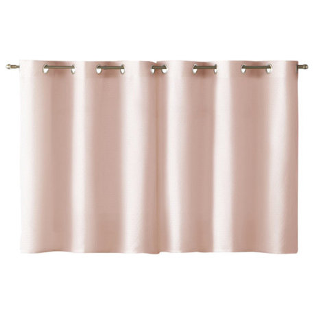 Trio Window Curtains, Blush, 56x24