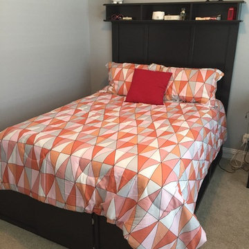 Custom Built Full-size bed with storage