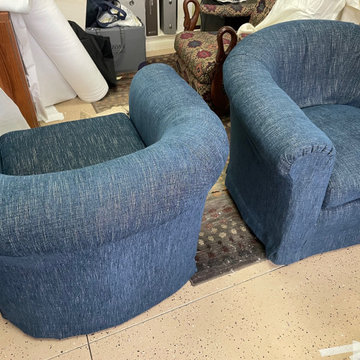 Slipcovers - all seams stitched - no zippers