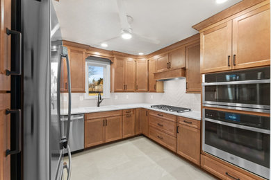 Inspiration for a transitional kitchen remodel in Philadelphia