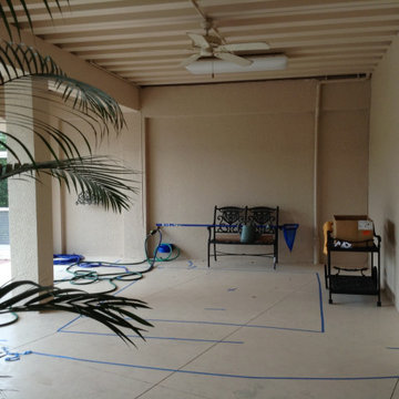 Uninviting Cement and Metal First Floor Lanai