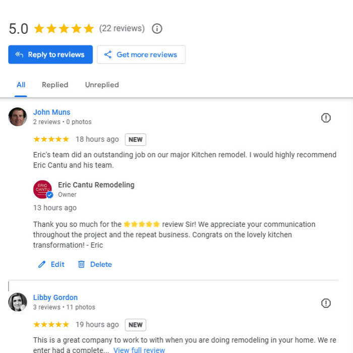 Not only did our clients get their homes renovated and remodeled, we did the best job and they loved it!