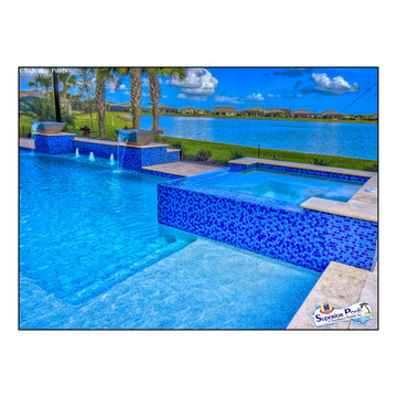 (Price-Garczynski) ESTERO, FL Superior Pools Custom Luxury Swimming Pool/Spa.