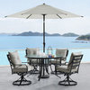 Lavallette 5-Piece Dining Set, Silver Linings