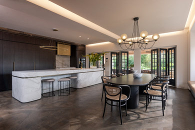 Photo of a contemporary dining room in Sydney.