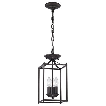 Thomas 3 Light Foyer Pendant, Oil Rubbed Bronze