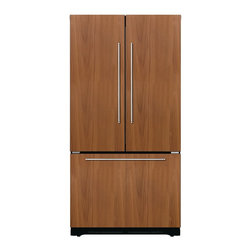 36" Counter-Depth French Door Bottom-Freezer - Benchmark&reg; Series - Custom Panel - Refrigerators