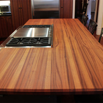 Sapele Butcher Block Island Top