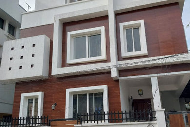 Inspiration for an asian exterior home remodel in Chennai