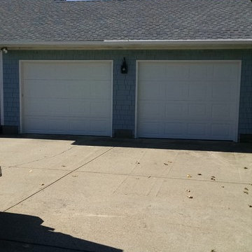 White Short Panel Sectional Garage Door