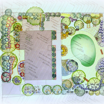 Garden on two levels