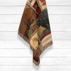 Laural Home Lodge Collage Woven Throw with Fringe Edge, 50" X 60"