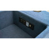 20 in. W Armless 1-piece Polyester Modular Speaker Console in Navy Blue