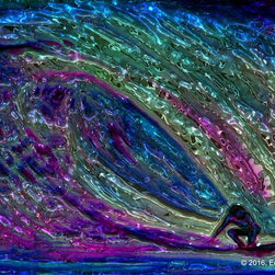 Hawaiian Night Surfer - Fine Art Prints