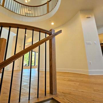 Project #110 | Beautiful Curved Staircase with Circular Balcony