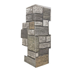 154-OXFORD COBBLE STONE CORNER 11" W (EACH SIDE) &times; 30 &frac12;"H &times; 1"D - Wall Panels