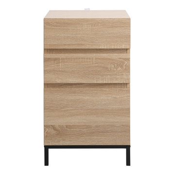 Elegant Decor AF110518MW 18 inch file cabinet in mango wood