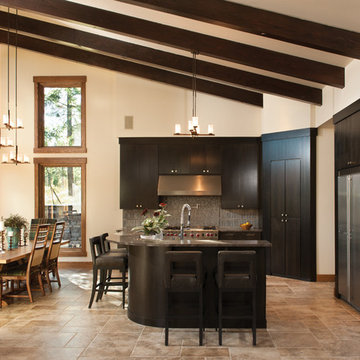 Modern Mountain Timber Frame Home: The Suncadia Residence - Kitchen