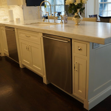 Two Dishwashers with Painted Kicks