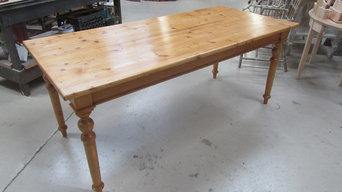 Beeswax and Damar finish on antique pine German table