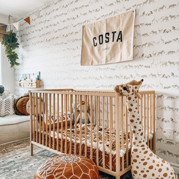 Safari theme kid's room interior
