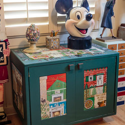 Our House Cabinet by Ramona Otto - Mixed Media Art