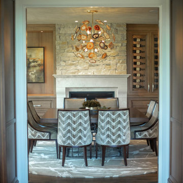 Chevron Chairs in Dining Room