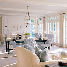 family room ceiling and window