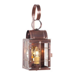 Saving Shepherd - Colonial Entry Lantern, Weathered Brass, Antique Copper - Outdoor Wall Lights And Sconces